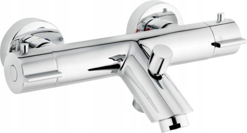  Deante Begonia wall-mounted bath and shower mixer with two handles, chrome