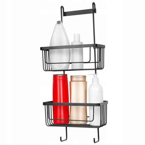 Bathroom shelves Brunbeste 2598 hanging shelf 12x25x60 cm black