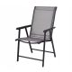 Chairs for garden, terrace and balcony Springos garden chair, black metal