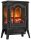 Freestanding fireplace with heating function, electric MPM, black, 1750 W, 37.5 x 55.7 x 25.5 cm