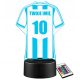  LED NIGHT LAMP FOOTBALL FOOTBALLER 3D GIFT SANTA CLAUS CHRISTMAS SOCKS