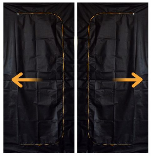 Anti-dust renovation door curtain made of nonwoven fabric, 220 x 110 cm