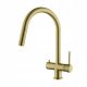 Blue Water Stand Kitchen Faucet, Dual-Circuit Faucet, Brass