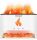  AROMATHERAPY FLAME LED Scent Diffuser Himalayan Salt AromaFire White