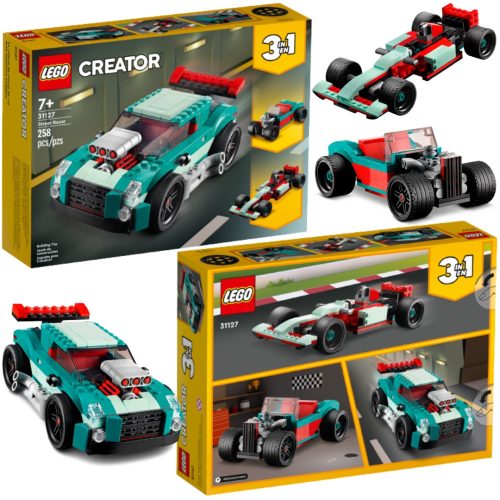  LEGO Creator 3 in 1 31127 3in1 Street Racer + ELECTRONIC CHRISTMAS CARD FROM: TO: AS A GIFT