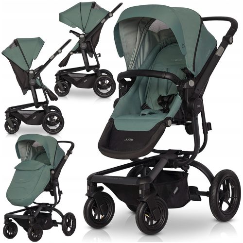  LIGHTWEIGHT STROLLER, ADJUSTABLE SEAT, INFLATED WHEELS, ACCESSORIES 0-22 kg