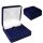  Navy blue velvet box for a small jewelry set of earrings and a pendant