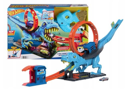  Mattel Hot Wheels City T-Rex Loop Set with + Box for universal packaging