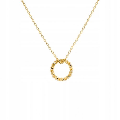  Gold-plated necklace with twisted ring ANIA KRUK