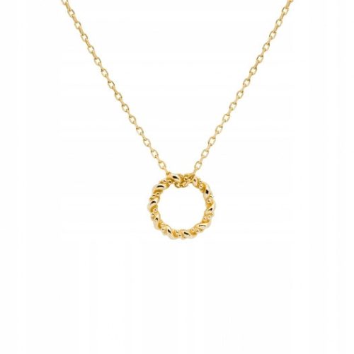 Gold-plated necklace with twisted ring ANIA KRUK