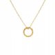  Gold-plated necklace with twisted ring ANIA KRUK