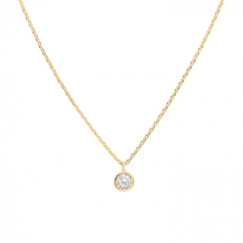  Gold-plated necklace with cubic zirconia ANIA KRUK