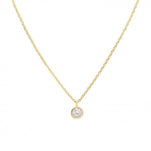  Gold-plated necklace with cubic zirconia ANIA KRUK