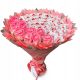  Sweet bouquet with Raffaello and soap roses. Gift for birthday or wedding