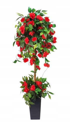 Artificial Flowers and Fruits Artificial Rose Tree, Shrub Roses on a Trunk, Rose Petals, 150 cm