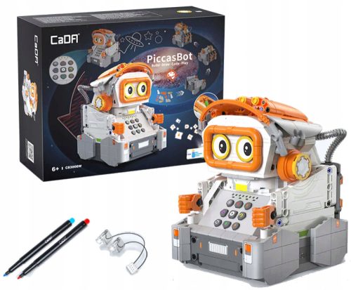  CaDA building blocks, a robot that can paint, PiccasBot, 461 elements