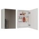 HANGING BATHROOM CABINET WITH MIRROR OVER THE SINK POLA 1DL 1 DOOR, WHITE