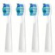  Heads Seago Brush Heads 4 Pieces White