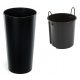 Pots and planters for outdoor and garden Flowerpot Lamela 40 cm x 40 x 75 cm Diameter 40 cm Plastic black