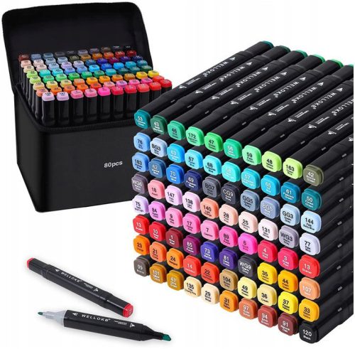  ALCOHOL MARKERS 80 pieces Marker Marker Double-sided Marker Pro + BAG