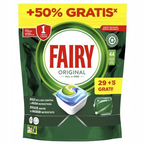  FAIRY ALL IN ONE Dishwasher capsules, 44 caps.