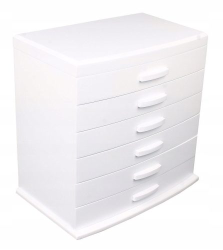 Boxes and chests Jewelry box, white wooden chest of drawers