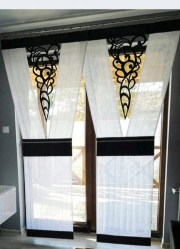 Curtains, Curtains ready Privacy panel Firana with frame 120 cm x