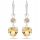  Prana silver earrings with crystals 3.2 cm