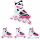  Patins à roues alignées Sportvida SV-LG0033, rose, blanc et turquoise, tailles 39-42