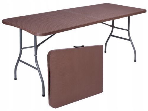 Tables et chaises de jardin pour terrasse Table eHoker, plastique, rectangulaire, 180 x 74 x 74 cm