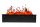 Built-in fireplace without heating function, electric Ferretti black 132 W 50 x 23.6 x 21.5 cm