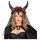  HEADBAND, veil with HORNS, jewelry, TIARA, Halloween, DEMON HORNS