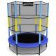 BLUE-YELLOW TRAMPOLINE FOR HOME AND GARDEN 140 JF