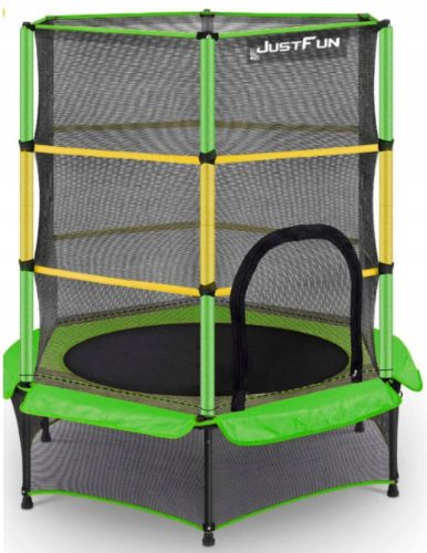 GREEN-YELLOW TRAMPOLINE FOR HOME AND GARDEN 140 JF