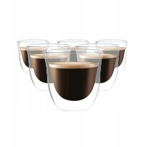 Glasses and cups Ecarla coffee and tea glasses 70 ml 6 pcs.