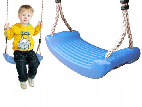 Children's swing with plastic seat JF blue