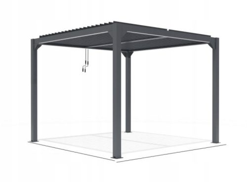 Pergolas - Pergola pole made of aluminum, 250 cm