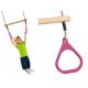 Trapeze Garden Swing with Rings Children's Playground Kids JF pink