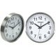  Kinghoff silver wall clock, 30 cm