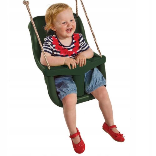 Playgrounds in the garden Bucket seat for one child LUXE green