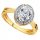  GOLD RING PR.585 ALA PRINCESS KATE WITH SHINY ZIRCON SIZE 10-23