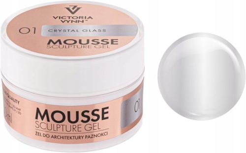  VICTORIA VYNN MOUSSE GEL BUILDING GEL WITH TIXOTROPY 01 CRYSTAL GLASS 15 ml