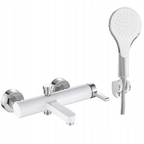 Rea Polo single-lever wall-mounted bathtub faucet, white