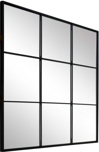 Bathroom mirror Westwing wall mirror, square, rectangular, metal frame, 700 x 700 mm