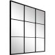 Bathroom mirror Westwing wall mirror, square, rectangular, metal frame, 700 x 700 mm