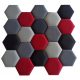 HEXAGON PANEL SET upholstery panels HONEYCOMB HEXAGON 20 pieces