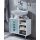 UNIVERSAL WHITE SINK CABINET WITH GLASS DOOR 67X59cm