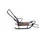  Metal large traditional JEE sled + BACKREST + PUSH HANDLE 150KG