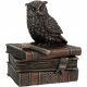 Boxes and Chests SMALL OWL BOX ON BOOKS VERONESE WU75509