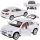  Metal car BMW X6 model scale 1:32 white SUV light sound ZA4606